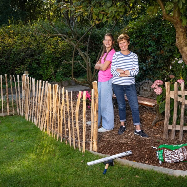 Rustik-Rollzaun Haselnuss