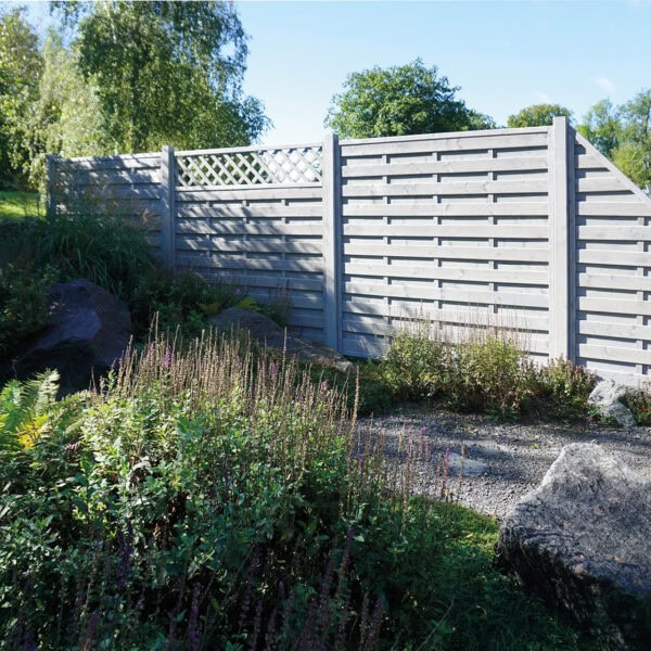 Dichtzaun Madras Fichte Grau Element gerade